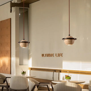 Celako™ Ishino Pendant Light | Yellow Travertine Kitchen Island Lighting