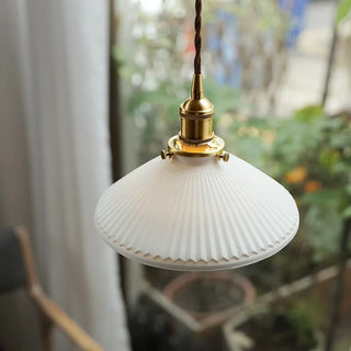 Celako™ Canelure Pendant Light | Ceramic Kitchen Island Lighting