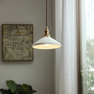 Celako™ Canelure Pendant Light | Ceramic Kitchen Island Lighting