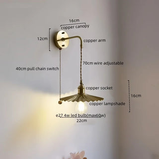 Celako™ Cupraluna Wall Light | Copper Dining Room Lighting