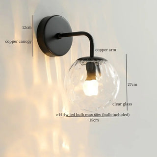 Celako™ Vitrelli Wall Light | Copper Bedroom Lighting
