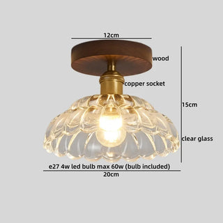 Celako™ Vitreum Ceiling Light | Clear Glass Vintage