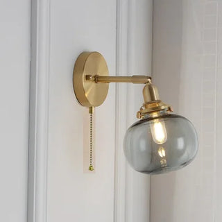 Celako™ Sperla Wall Light | Glass Stone Bedroom Lighting