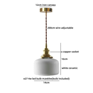 Celako™ Kaoria Pendant Light | Ceramic Bedroom Lighting