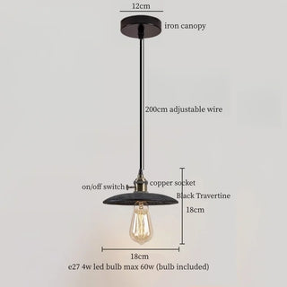 Celako™ Tivera Pendant Light | Yellow Travertine Japan Wabi Sabi