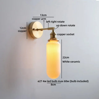 Celako™ Lumori Wall Light | Copper Bedside Lighting