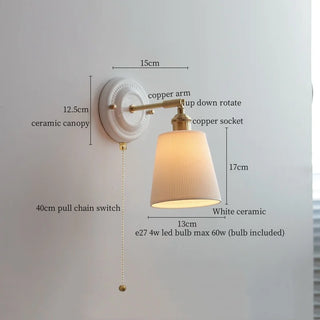 Celako™ Ceraline Wall Light | Copper Bathroom