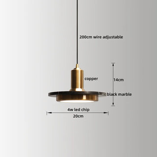 Celako™ Lapido Pendant Light | Marble Dining Room Lighting