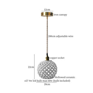 Celako™ Cavetto Pendant Light | Ceramic Wabi Sabi Modern Living Room Lighting