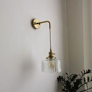 Celako™ Virentis Wall Light | Green Glass Copper Bedroom Lighting