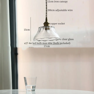 Celako™ Lustera Pendant Light | Glass Stone Bedroom Lighting