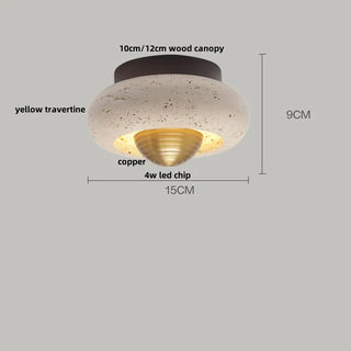 Celako™ Trivona Ceiling Light | Yellow Travertine Kitchen Island Lighting