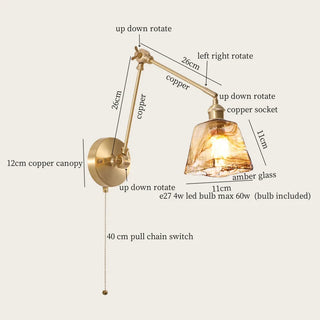 Celako™ Fioris Wall Light | Glass Bedroom Lighting