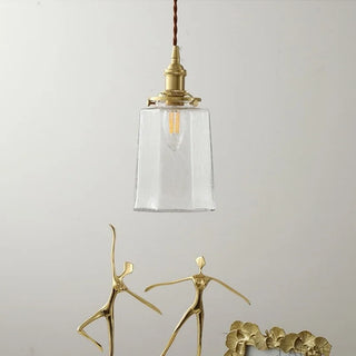Celako™ Cupralux Pendant Light | Glass Copper Bedroom Lighting