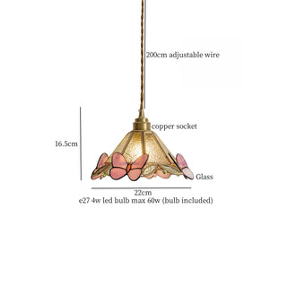 Celako™ Cuproglas Pendant Light | Glass Vintage Bedroom Lighting