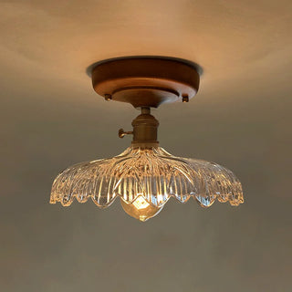 Celako™ Vitrowe Ceiling Light | Glass Wood Living Room Lighting