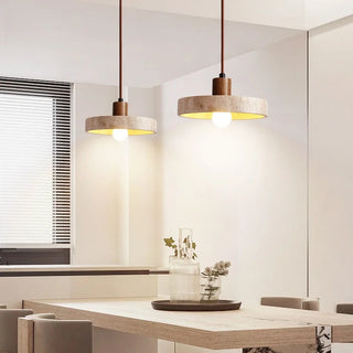 Celako™ Auratina Pendant Light | Yellow Travertine Kitchen Island Lighting