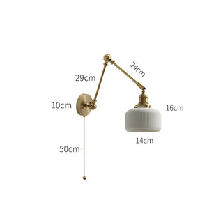 Celako™ Vitrio Wall Light | Copper Bedside Lighting
