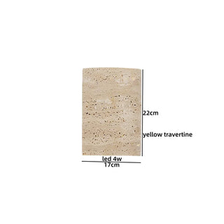 Celako™ Lythra Wall Light | Travertine Bedroom Lighting