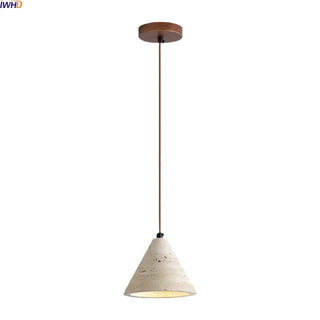Celako™ Tavari Pendant Light | Yellow Travertine Dining Room Lighting