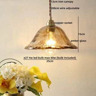 Celako™ Ambrel Pendant Light | Glass Kitchen Island Lighting