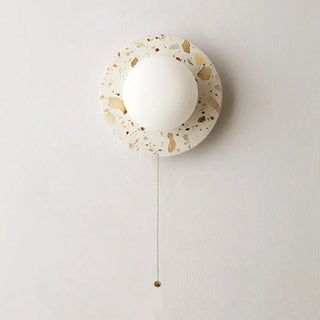Celako™ Vetraso Wall Light | Terrazzo And Glass Bedroom Lighting