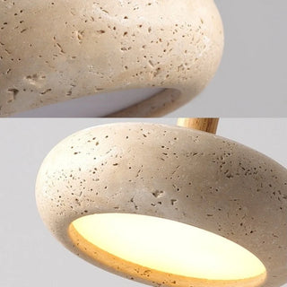 Celako™ Sunniva Pendant Light | Yellow Travertine Dining Room Lighting