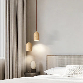 Celako™ Caletra Pendant Light | Travertine Dining Room Lighting