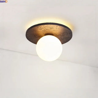 Celako™ Lithora Ceiling Light | Black Travertine Kitchen Island Lighting