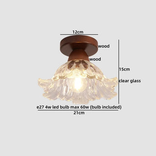 Celako™ Cristela Pendant Light | Clear Glass Mid Century Modern Bedroom Lighting