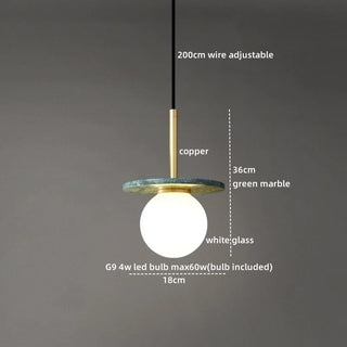 Celako™ Marvoro Pendant Light | Marble Bedroom Lighting