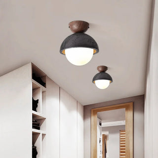 Celako™ Sferico Ceiling Light | Black Travertine Bedroom Lighting
