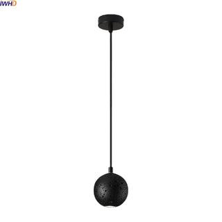 Celako™ Lunite Pendant Light | Black Travertine Kitchen Island Lighting