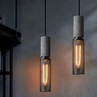 Celako™ Ferovi Pendant Light | Cement Iron Mesh Vintage Loft Bedroom Lighting
