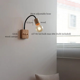 Celako™ Quercia Wall Light | Wood Nordic Minimalism Bedroom Lighting