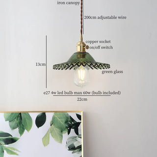 Suspension Aurealis Celako™ | Luminaire de chambre en verre