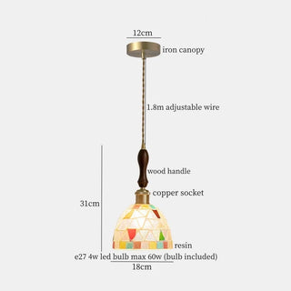 Celako™ Vetrata Pendant Light | Resin Kitchen Island Lighting