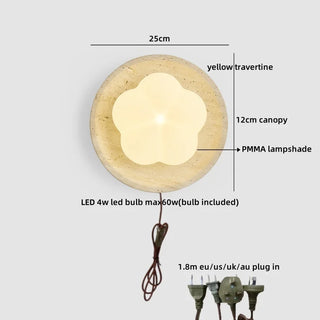 Celako™ Travero Wall Light | Travertine Living Room Lighting