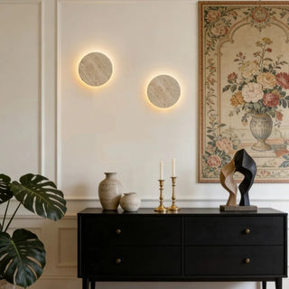 Celako™ Sabino Wall Light | Yellow Travertine Vintage Bedroom Lighting