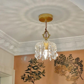 Celako™ Pristal Pendant Light | Copper Glass Crystal Bedroom Lighting