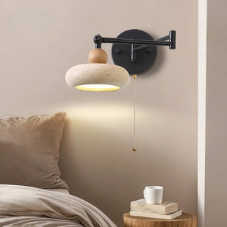 Celako™ Lucaterra Wall Light | Yellow Travertine Bedroom Lighting