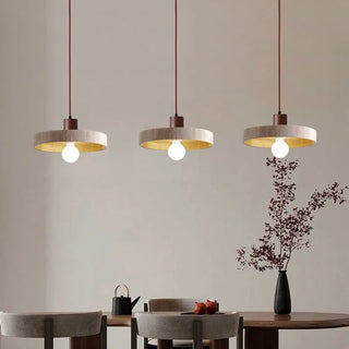 Suspension Celako™ Ambritine | Éclairage d'îlot de cuisine en travertin jaune