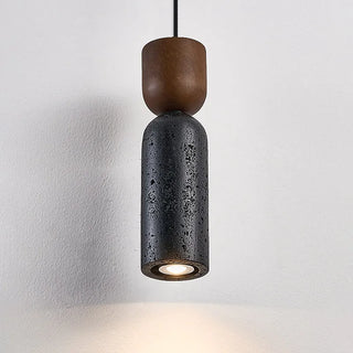 Celako™ Neravine Pendant Light | Black Travertine Bedroom Lighting