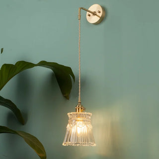 Celako™ Lustris Wall Light | Copper Glass Bedroom Lighting