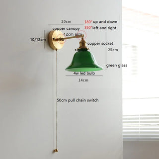 Celako™ Sorrina Wall Light | Glass Bedroom Lighting