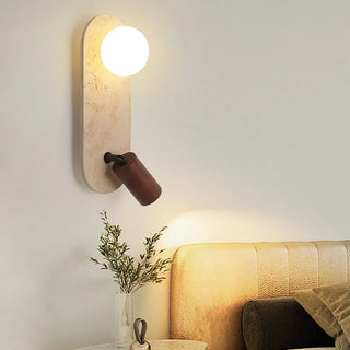 Celako™ Luterra Wall Light | Yellow Travertine Living Room Lighting