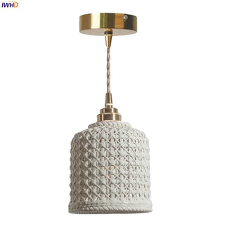 Celako™ Kurinuki Pendant Light | Ceramic Bedroom Lighting