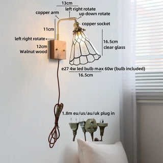 Celako™ Vitral Wall Light | Glass Entryway Lighting