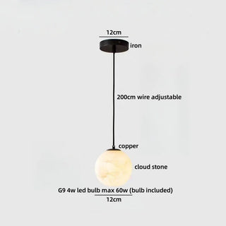 Celako™ Nephea Pendant Light | Cloud Stone Dining Room Lighting