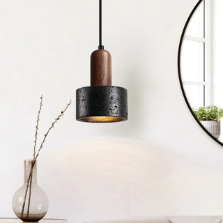 Celako™ Basaltra Pendant Light | Black Travertine Kitchen Island Lighting